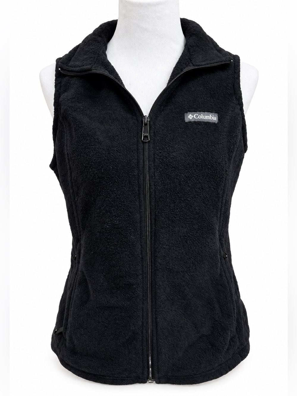 Columbia Black Women's Fleece Vest with Full Zip Medium